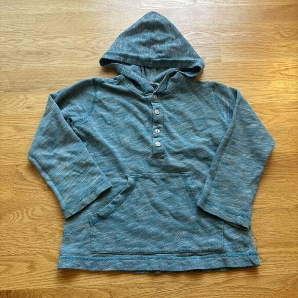 Heathered Ocean Blue Hoodie - Picture 1 of 2